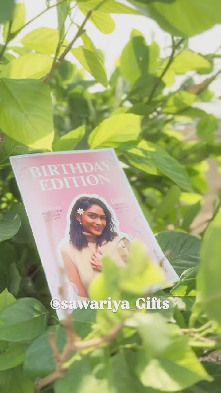 Customized Magazine – 40 Photos | Personalized Photo Magazine by Sawariya Gifts | Custom Memory Book, Love Story, Birthday & Anniversary Gift | Personalized Gift for Couple, Husband, Wife, Boyfriend, Girlfriend & Best Friend